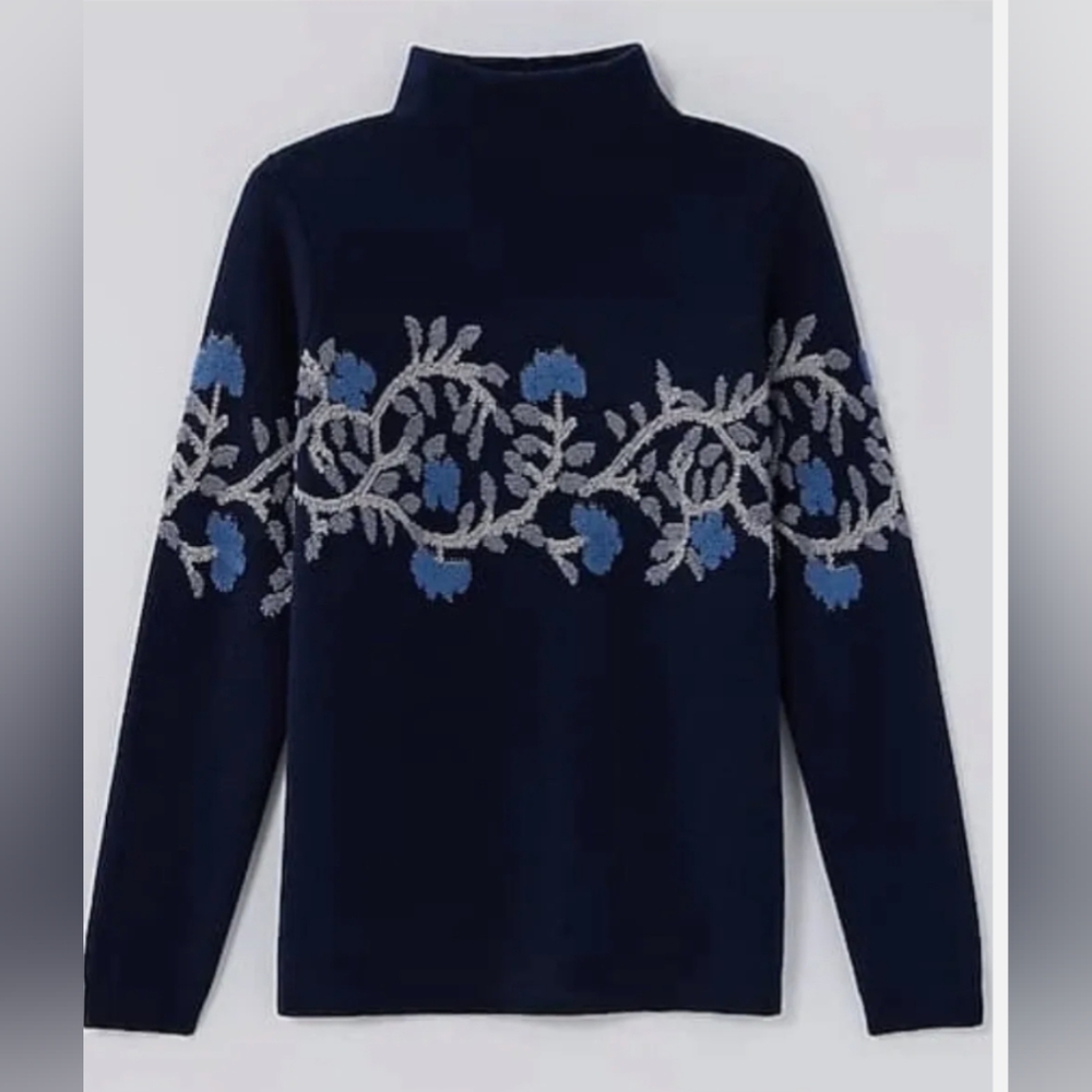 Brand New J Jill Textured Jacquard Sweater